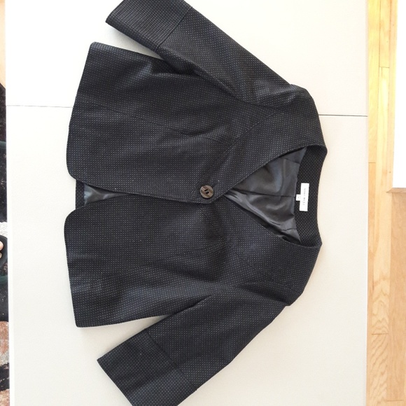 Nine West Black/White Poncho Sz 8 - Picture 2 of 7